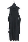 marc le bihan turtleneck dress 21962 E23 black